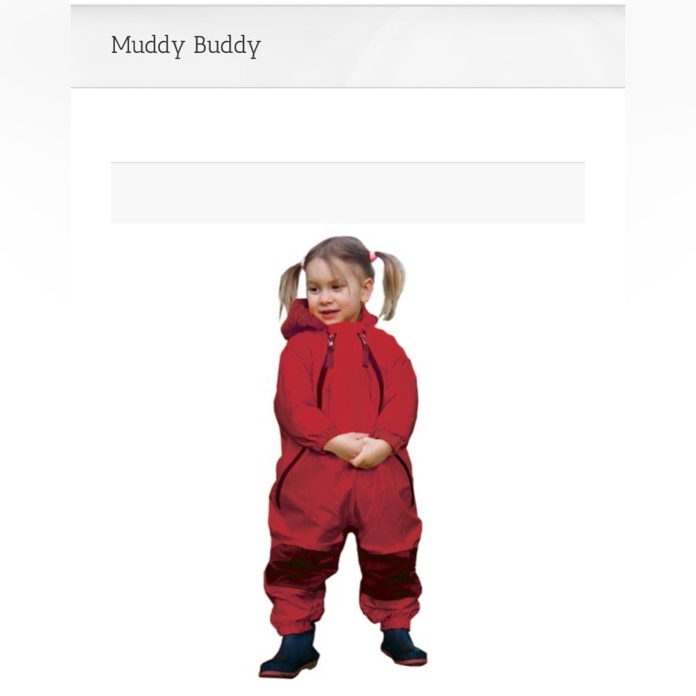 Tuffo Muddy Buddy Red Size 4T